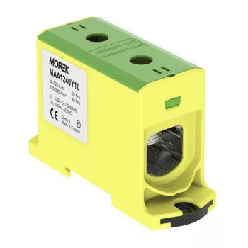   Morek MAA1240Y10 OTL 240 Fővezetéki sorkapocs, 1xAl/Cu 35-240, 1000V, zöld/sárga