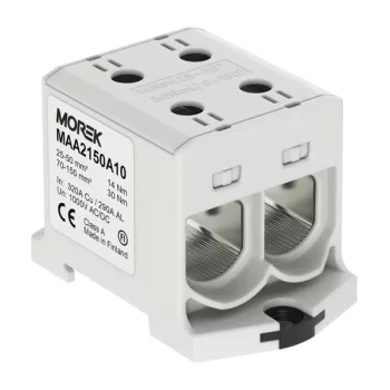   Morek MAA2150A10 OTL 150-2 Fővezetéki sorkapocs, 2xAl/Cu 25-150, 1000V, szürke