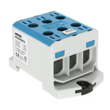   Morek MAA3050B10 OTL 50-3 Fővezetéki sorkapocs, 3xAl/Cu 1,5-50mm2, 1000V, kék