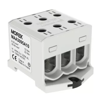   Morek MAA3095A10 OTL 95-3 Fővezetéki sorkapocs, 3xAl/Cu 6-95 mm2, 1000V, szürke