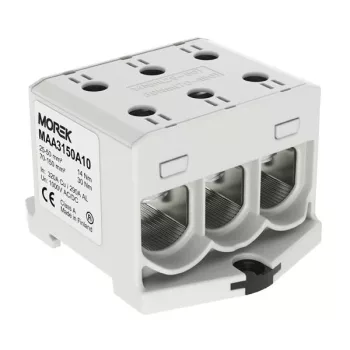   Morek MAA3150A10 OTL 150-3 Fővezetéki sorkapocs, 3xAl/Cu 25-150, 1000V, szürke