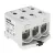 Morek MAA3150A10 OTL 150-3 Fővezetéki sorkapocs, 3xAl/Cu 25-150, 1000V, szürke