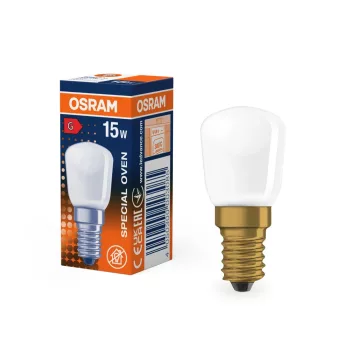 OSRAM OVEN T dimmelhető LED sütőizzó cső forma, matt búra, E14, 15W, 85lm, 2700K meleg fehér