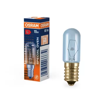 OSRAM OVEN T dimmelhető LED sütőizzó, átlátszó üveg búra, E14 foglalat, 15W, 60lm, 2700K, 300°C