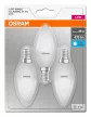 OSRAM Base LED gyertya izzó, matt plasztik búra, E14 foglalat, 5W, 4000K, 470lm, hideg fehér