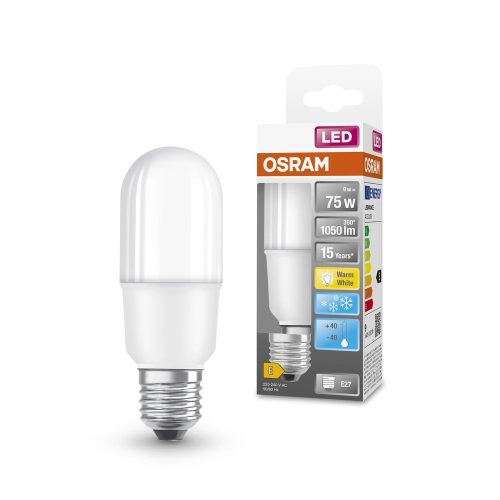 OSRAM Star LED rúd izzó, cső forma, matt búra, E27 foglalat, 9,5W, 1055lm, 2700K meleg fehér