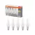OSRAM Base LED gyertya izzó, matt plasztik búra, E14 foglalat, 4,2W, 2700K, 470lm, meleg fehér 5db