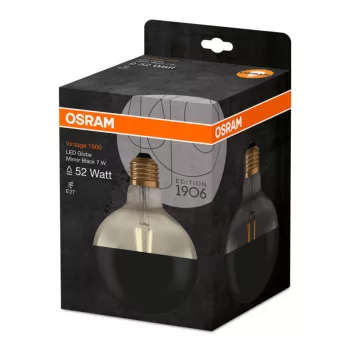 OSRAM LED globe izzó, E27 foglalat, 7W, 2700K, 680lm, meleg fehér, energiatakarékos