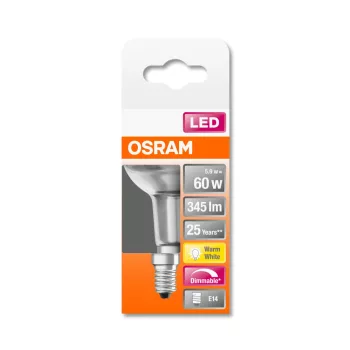 OSRAM Superstar LED spot, fényerő szabályozható, E14 foglalat, 5,9W, 2700K, 345lm, meleg fehér