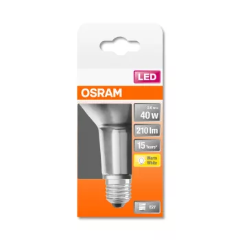 OSRAM Star LED spot, E27 foglalat, 2,6W, 2700K, 210lm, meleg fehér, energiatakarékos