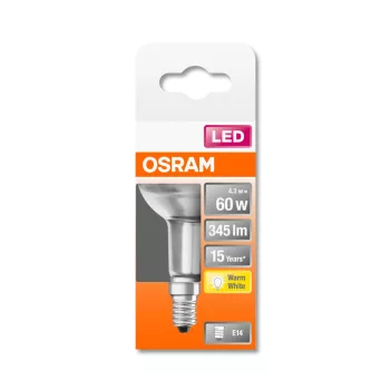 OSRAM Star LED spot, E14 foglalat, 4,3W, 2700K, 345lm, meleg fehér, energiatakarékos