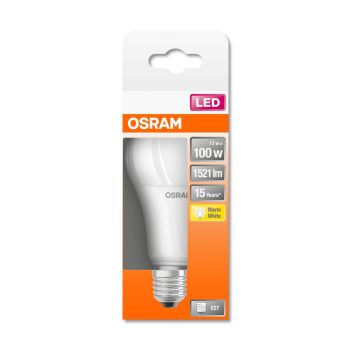OSRAM Star LED izzó, körte forma, matt búra, E27 foglalat, 14W, 2700K, 1521lm, meleg fehér