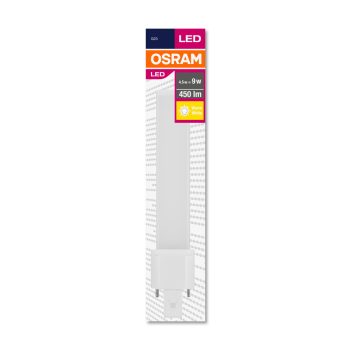OSRAM Dulux S kompakt fénycső, G23 foglalat, 4,5W, 3000K, 450lm, meleg fehér, energiatakarékos