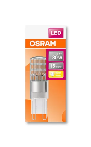 OSRAM Star LED kapszula izzó, G9 foglalat, 2,6W, 2700K, 320lm, meleg fehér, energiatakarékos