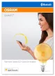 OSRAM SMART+ LED gömb izzó, okos Bluetooth, szabályozható, 5,5W, 2500K, IP20, E27 foglalat