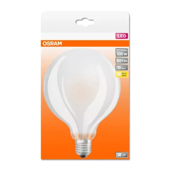 OSRAM Star LED globe izzó, matt üveg búra, E27 foglalat, 11W, 2700K, 1521lm, meleg fehér