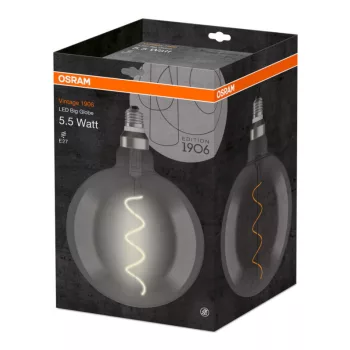 OSRAM LED globe izzó, E27 foglalat, 5W, 1800K, 110lm, meleg fehér, energiatakarékos