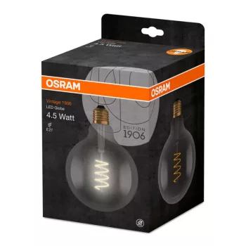 OSRAM LED globe izzó, E27 foglalat, 5W, 1800K, 140lm, meleg fehér, energiatakarékos