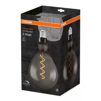 OSRAM dimmelhető LED izzó, körte forma, E27 foglalat, 5W, 1800K, 110lm, meleg fehér
