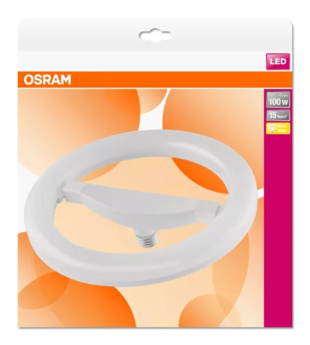 OSRAM LED matt plasztik körfénycső, E27 foglalat, 17W, 1521lm, 2700K meleg fehér, átmérő: 260mm