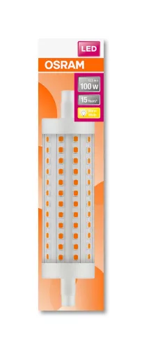 OSRAM Star LED ceruza izzó, matt üveg búra, R7s foglalat, 12,5W, 2700K, 1521lm, meleg fehér