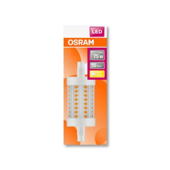 OSRAM Star LED ceruza izzó, R7s foglalat, 8W, 2700K, 1055lm, meleg fehér, energiatakarékos