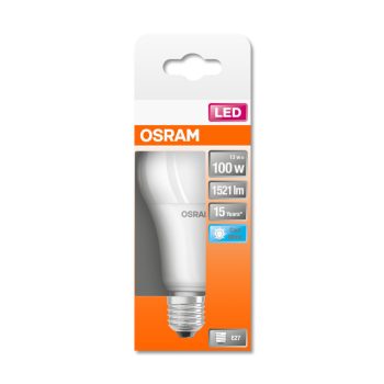 OSRAM Star LED izzó, körte forma, matt búra, E27 foglalat, 14W, 4000K, 1521lm, hideg fehér