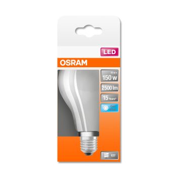 OSRAM Star LED izzó, körte forma, matt üveg búra, E27 foglalat, 16W, 4000K, 2500lm, hideg fehér