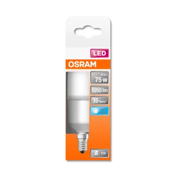 OSRAM Star LED izzó, matt búra, matt búra, E14 foglalat, 10W, 4000K, 1050lm, hideg fehér