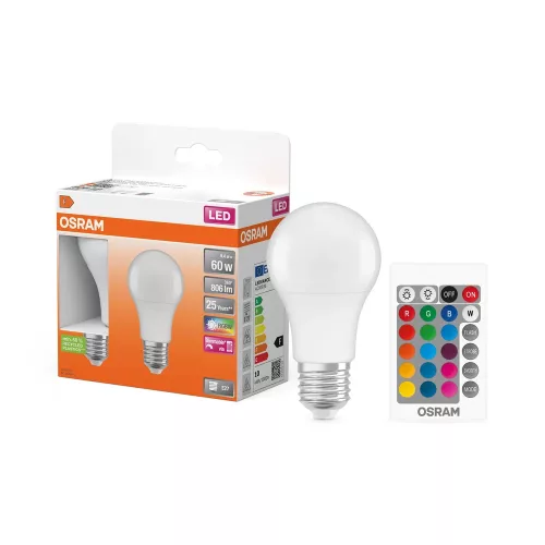 OSRAM Superstar+ dimm. LED izzó, matt búra, E27 foglalat, 9,4W, 806lm, 2700K meleg fehér 2db