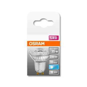 OSRAM Star LED spot, GU10 foglalat, 2,6W, 4000K, 230lm, hideg fehér, energiatakarékos