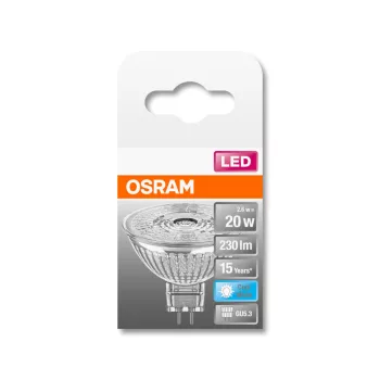 OSRAM Star LED spot, GU5.3 foglalat, 2,9W, 4000K, 230lm, hideg fehér, energiatakarékos