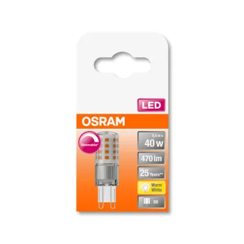 OSRAM Superstar dimmelhető LED izzó, G9 foglalat, 4,4W, 2700K, 470lm, meleg fehér