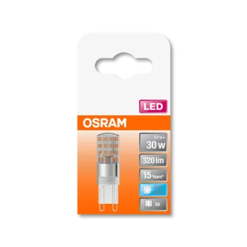 OSRAM Star LED kapszula izzó, G9 foglalat, 2,6W, 4000K, 320lm, hideg fehér, energiatakarékos