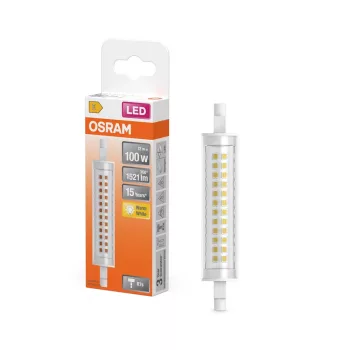 OSRAM LED ceruza izzó, matt plasztik búra, R7s foglalat, 12W, 2700K, 1521lm, meleg fehér