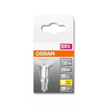 OSRAM Star LED R39 spot izzó, E14 foglalat, 1,5W, 2700K, 110lm, 39mm átmérő, meleg fehér