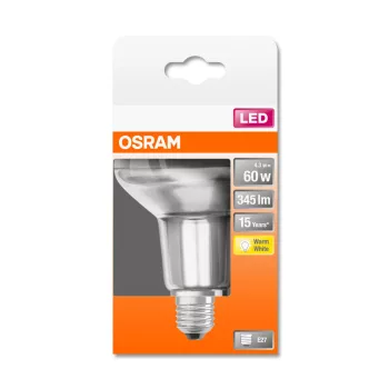 OSRAM Star LED R80 spot izzó, E27 foglalat, 4,3W, 2700K, 345lm, 80mm átmérő, meleg fehér