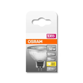 OSRAM Star LED spot, GU5.3 foglalat, 7,2W, 2700K, 621lm, meleg fehér, energiatakarékos