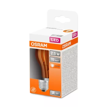OSRAM Star LED dekor izzó, körte forma, átlátszó búra, E27 foglalat, 2,5W, 160lm