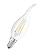 OSRAM Superstar LED gyertya izzó, átlátszó üveg búra, E14 foglalat, 4W, 2700K, 470lm, meleg fehér