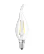 OSRAM Superstar LED gyertya izzó, átlátszó üveg búra, E14 foglalat, 4W, 2700K, 470lm, meleg fehér