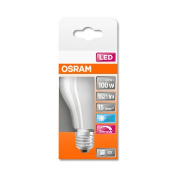 OSRAM Superstar dimmelhető LED izzó, körte forma, E27 foglalat, 12W, 4000K, 1521lm
