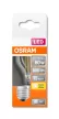 OSRAM Star LED kisgömb izzó, átlátszó üveg búra, E27 foglalat, 7W, 2700K, 806lm, meleg fehér