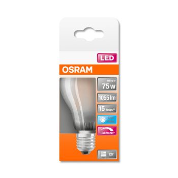 OSRAM Superstar dimmelhető LED izzó, körte forma, E27 foglalat, 8,5W, 4000K, 1055lm
