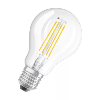 OSRAM Star LED kisgömb izzó, átlátszó üveg búra, E27 foglalat, 4W, 4000K, 470lm, hideg fehér