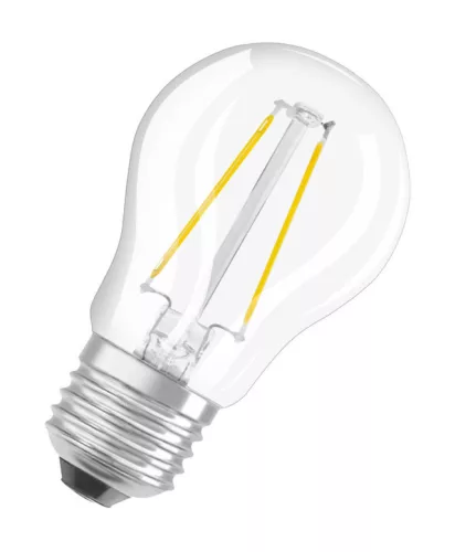OSRAM Star LED kisgömb izzó, átlátszó üveg búra, E27 foglalat, 4W, 2700K, 470lm, meleg fehér