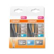 OSRAM Star LED izzó, körte forma, átlátszó üveg búra, E27 foglalat, 11W, 4000K, 1521lm, hideg fehér