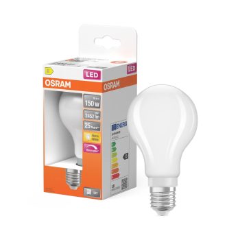 OSRAM Superstar dimmelhető LED classic izzó, matt búra, E27 foglalat, 18W, 2452lm, 2700K meleg fehér