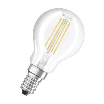 OSRAM Value LED kisgömb izzó, átlátszó üveg búra, E14 foglalat, 4W, 2700K, 470lm, meleg fehér