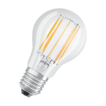 OSRAM Value LED izzó, körte forma, átlátszó üveg búra, E27 foglalat, 11W, 4000K, 1521lm, hideg fehér